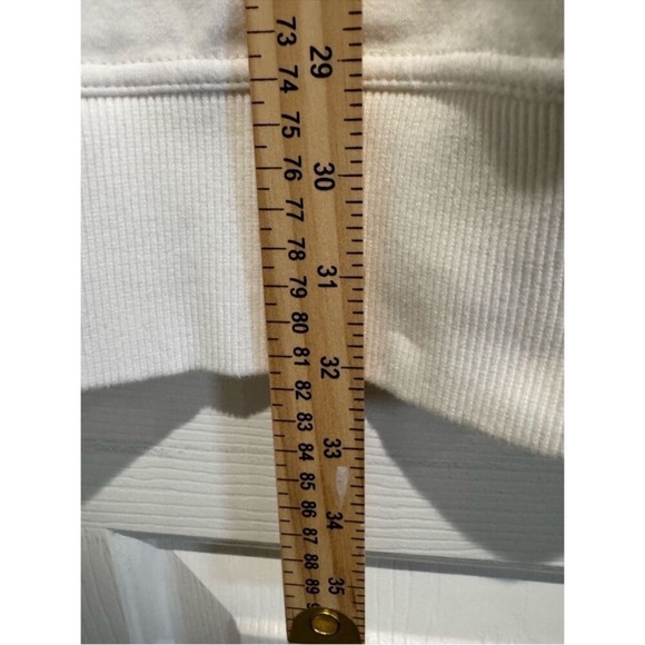 Anthropologie Daily Practice Sweatshirt Mini Dress White and Gray Size Small - Picture 9 of 9